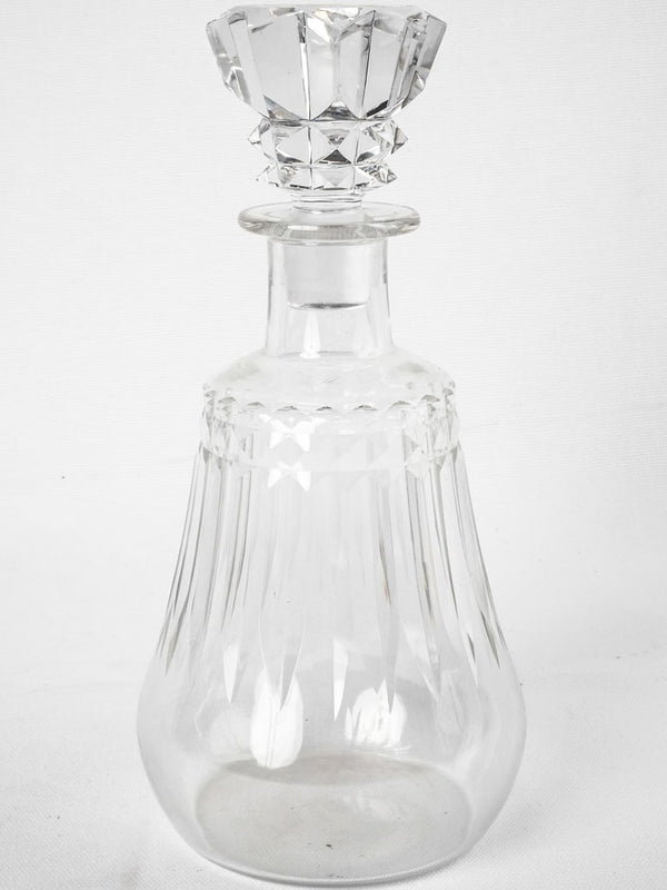 Large antique Baccarat crystal decanter - 1900s Piccadilly 10¼"
