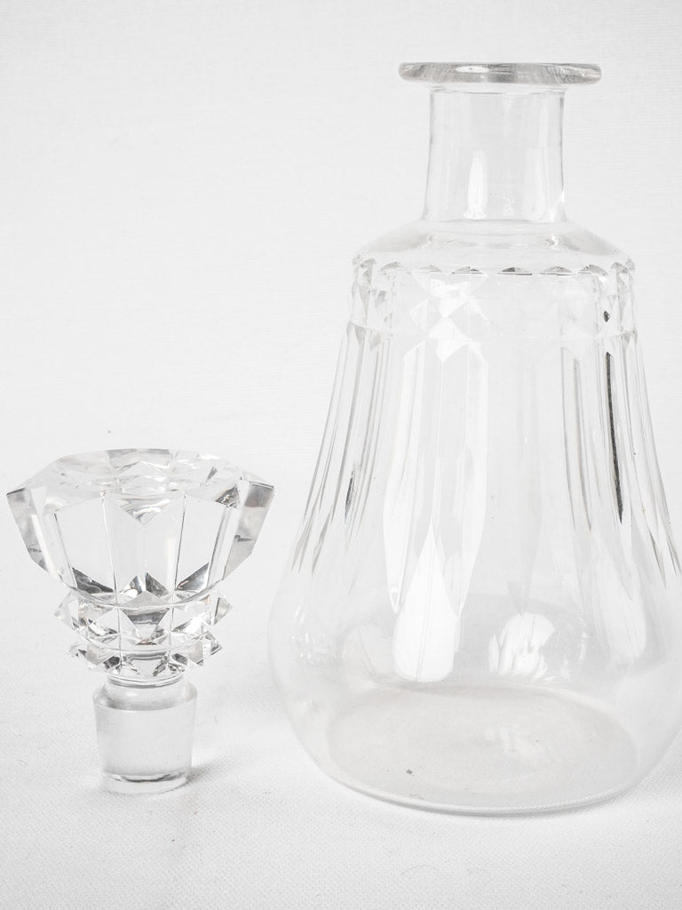 Large antique Baccarat crystal decanter - 1900s Piccadilly 10¼"