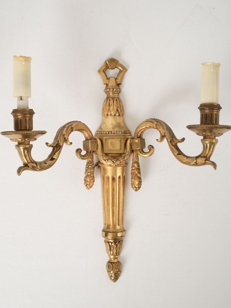 Elegant Louis XVI-style bronze lighting