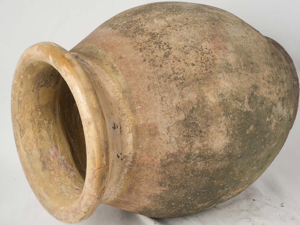 19th-Century Biot Terracotta Jar w/ Honey Glaze - 23¾"