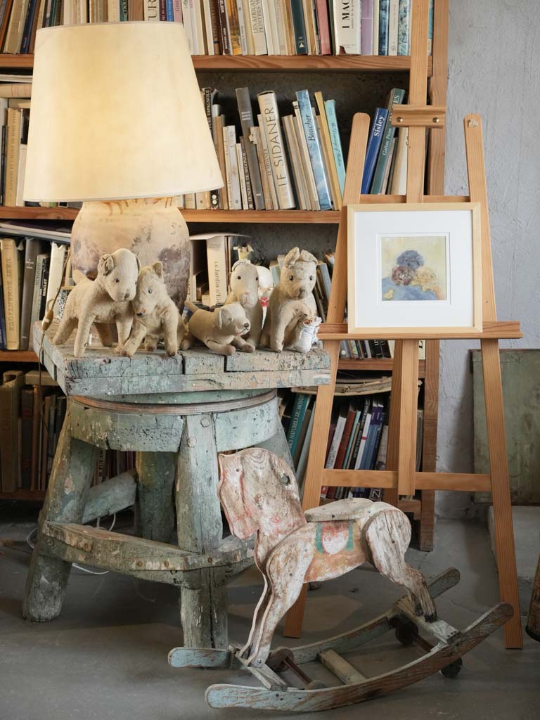 Small Contemporary Painting By Karibou - Une Surprise (A Suprise) - 13" x 13"