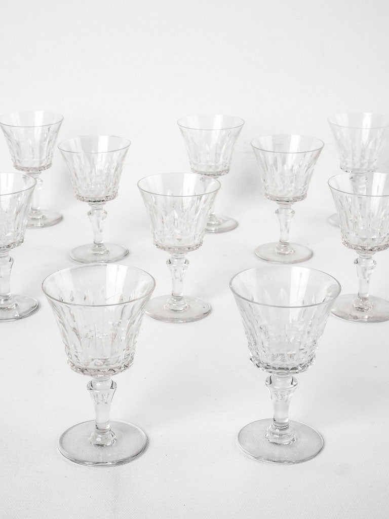 10 Baccarat crystal port glasses - Piccadilly