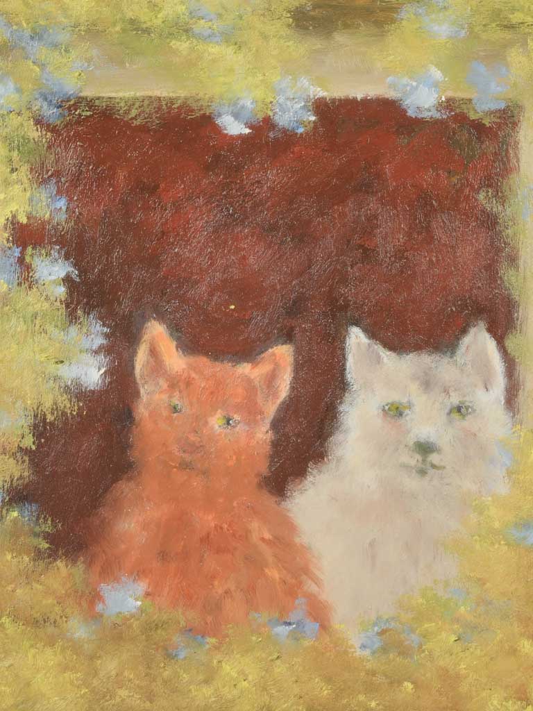 At The Window, Duo - Small Contemporary Painting By Karibou - 14¼ x 14¼"