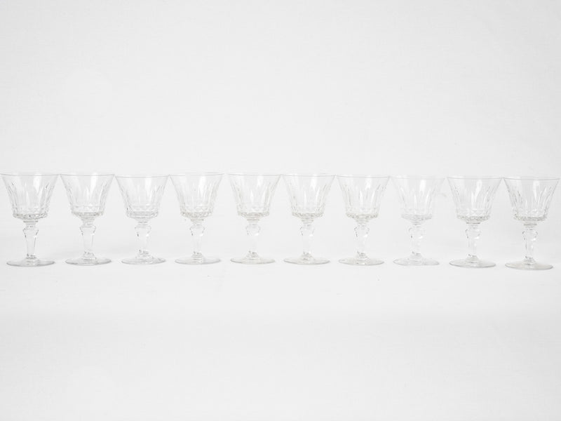 10 Baccarat crystal port glasses - Piccadilly