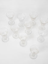 10 Baccarat crystal port glasses - Piccadilly