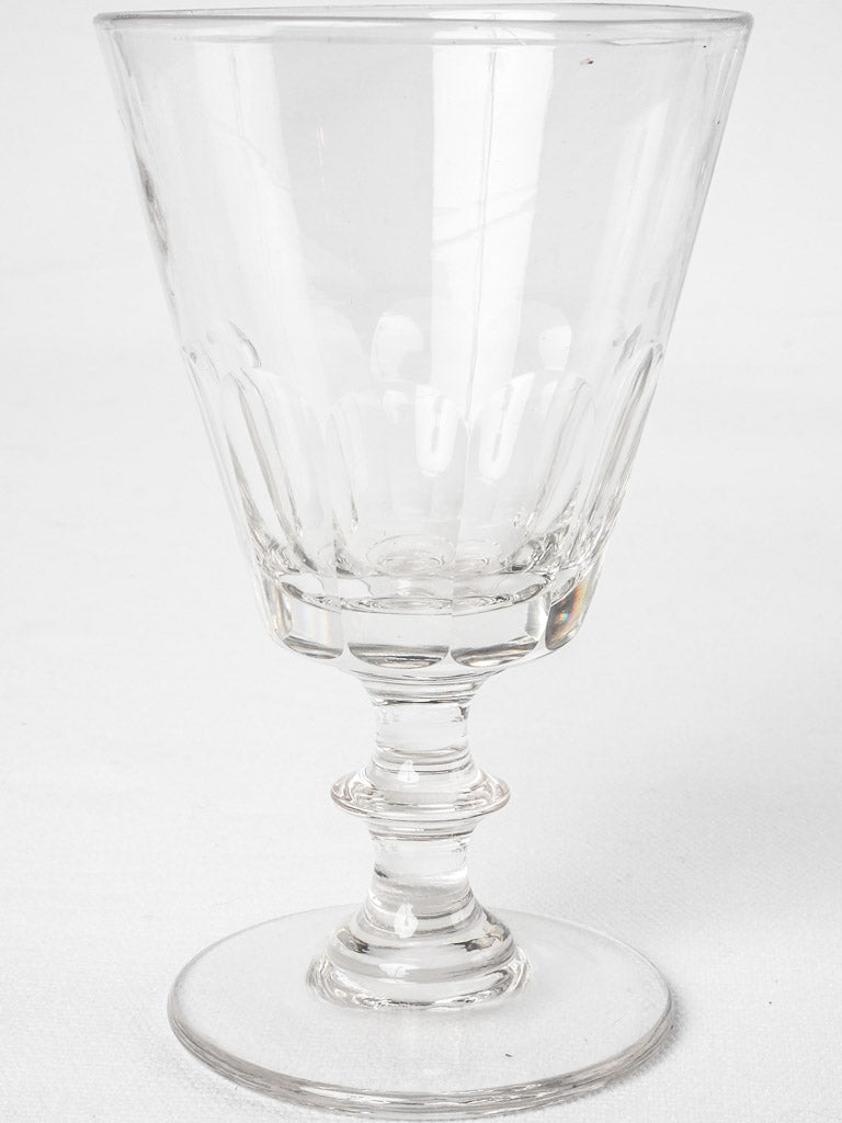 Set of twelve antique French crystal wine glasses – Chez Pluie