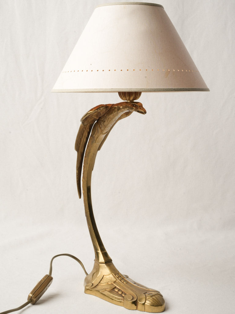 Sculptural bronze table lamp  