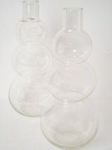 Vintage Murano blown-glass tall vases