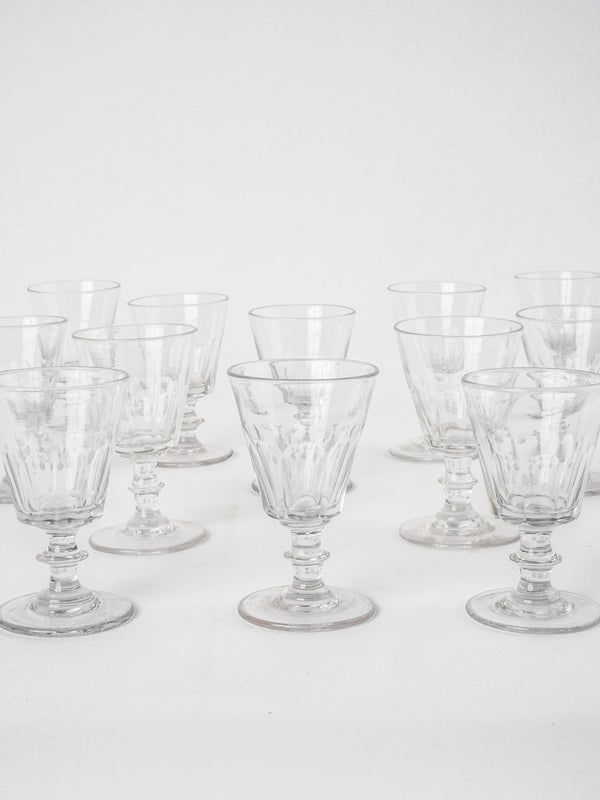 Classic clear crystal water goblets set