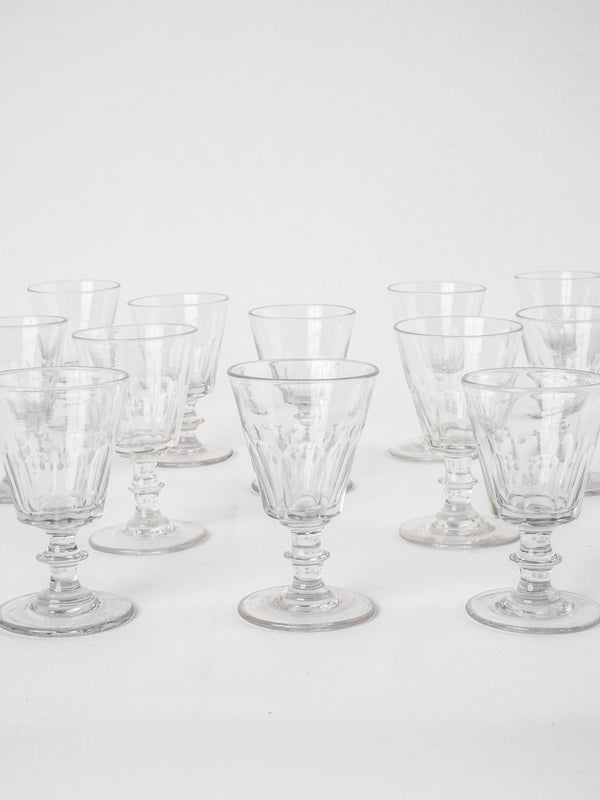 Classic clear crystal water goblets set