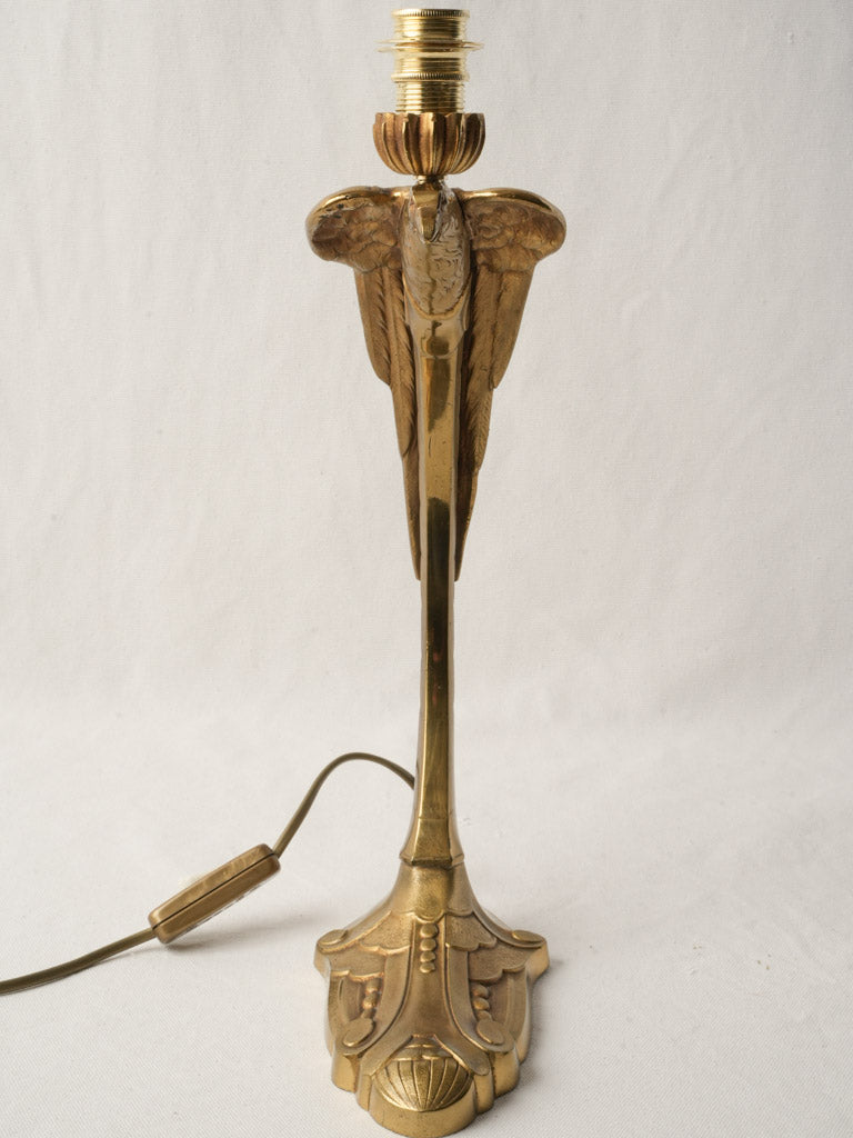 Detailed bronze eagle lamp  