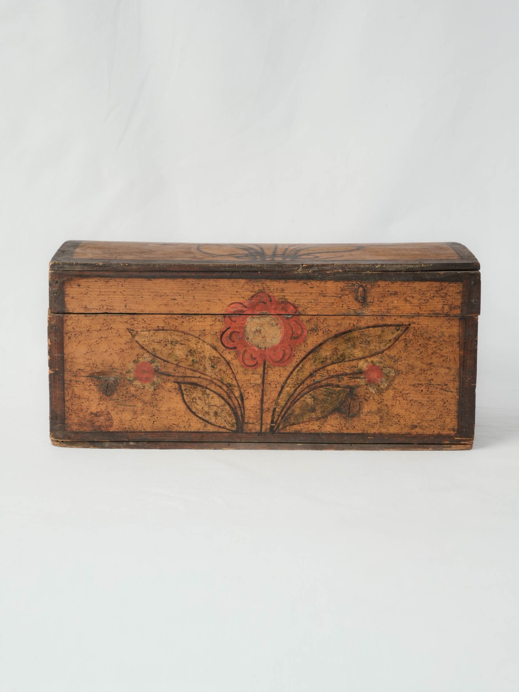 French Folk Art Marriage Box, 19th Century - 16¼"