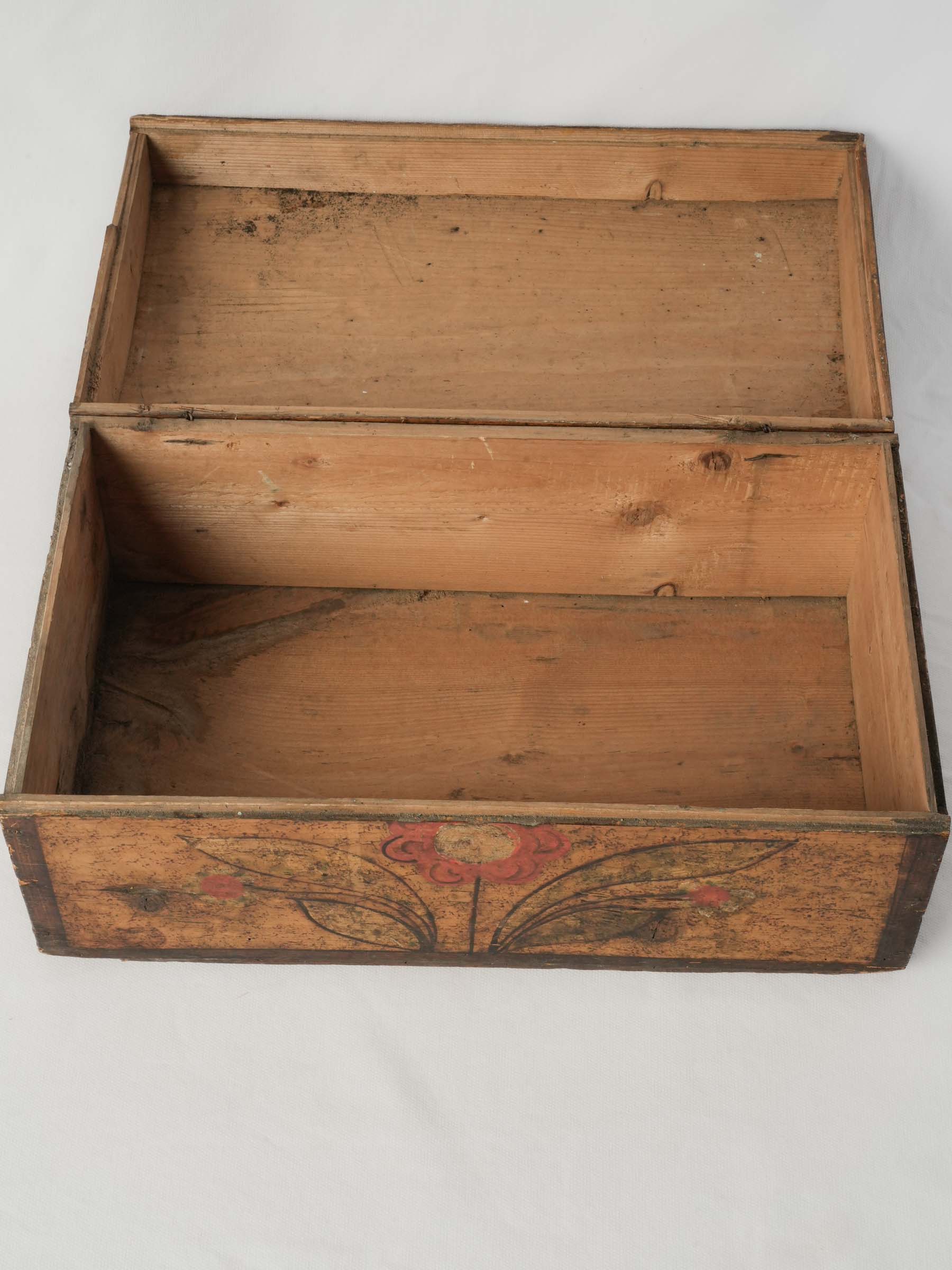 French Folk Art Marriage Box, 19th Century - 16¼"