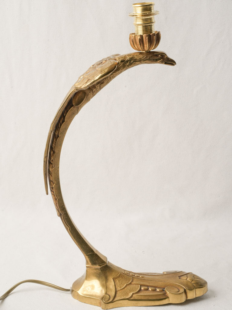 Antiqued bronze eagle lamp  