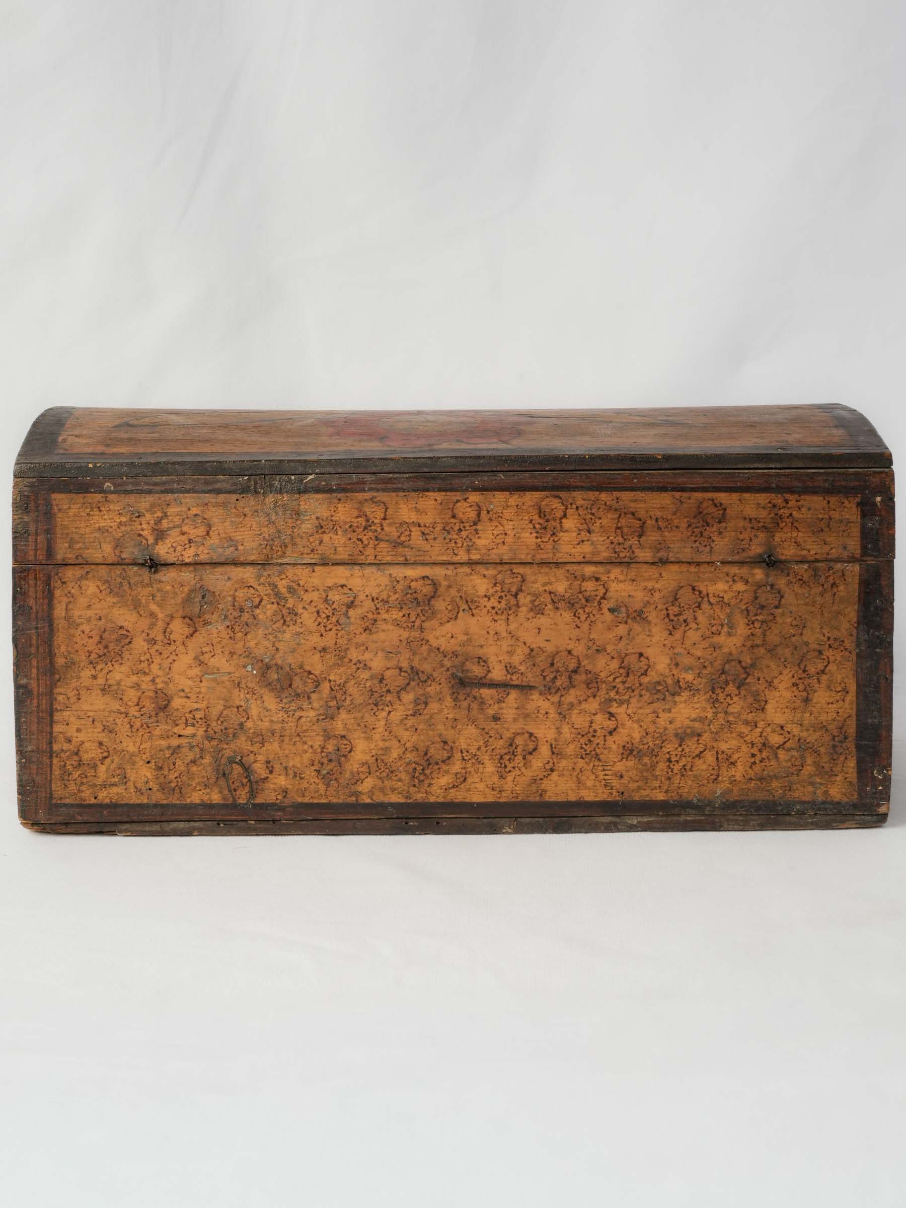 French Folk Art Marriage Box, 19th Century - 16¼"