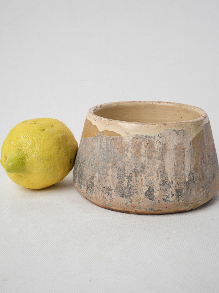 Antique rustic terracotta kitchen pot  