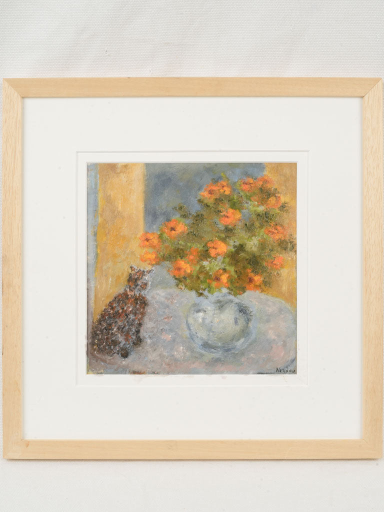 Le Tableau (The Painting) - Small Contemporary Painting By Karibou - 14½" x 14½"