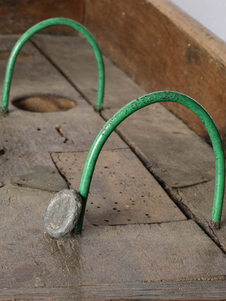 Worn wood traditional French game