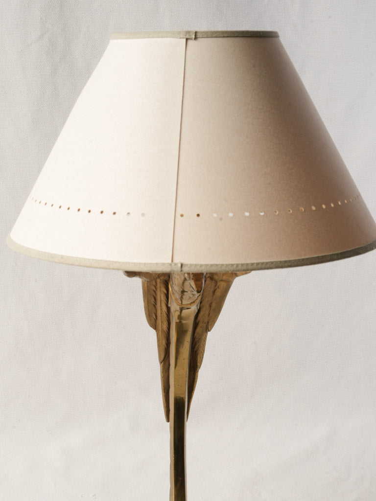 Stylized vintage bronze lamp  
