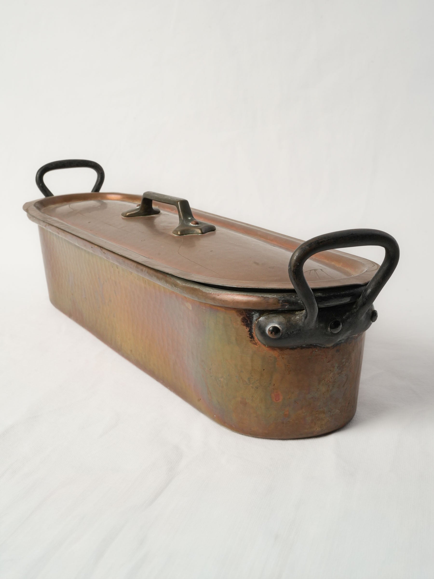 Huge copper fish kettle / poacher - 29½"