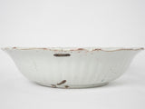 Large hand painted salad bowl - Nevers 19th century 12½"
