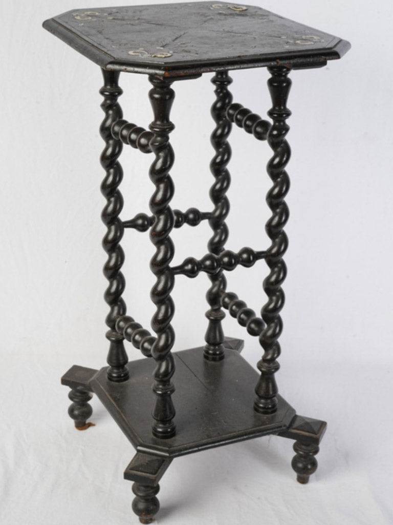 Exquisite engraved bone pedestal  