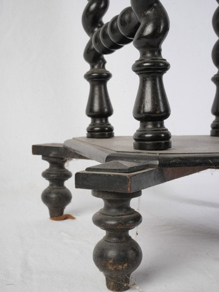 Intricate brass marquetry stand  