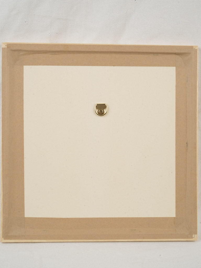 Chat Perché (Perched Cat) - Small Contemporary Painting By Karibou - 14¼" x 14¼"