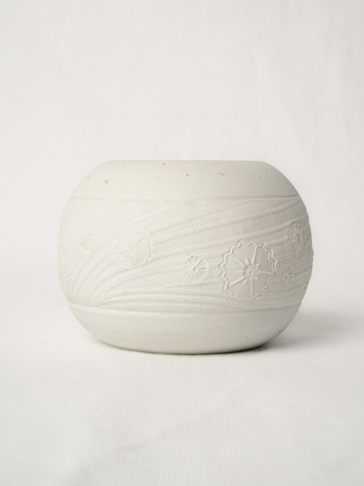 Pair of delicate porcelain candle holders by Atelier-A - 4¾"
