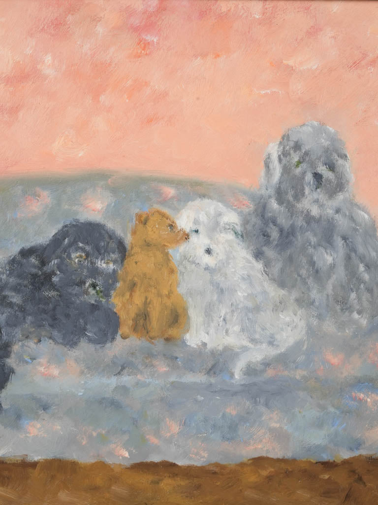 Small Contemporary Painting By Karibou - A L'interdit Nul N'est Tenu ([No one is bound to the forbidden]) -14¼" x 14¼"