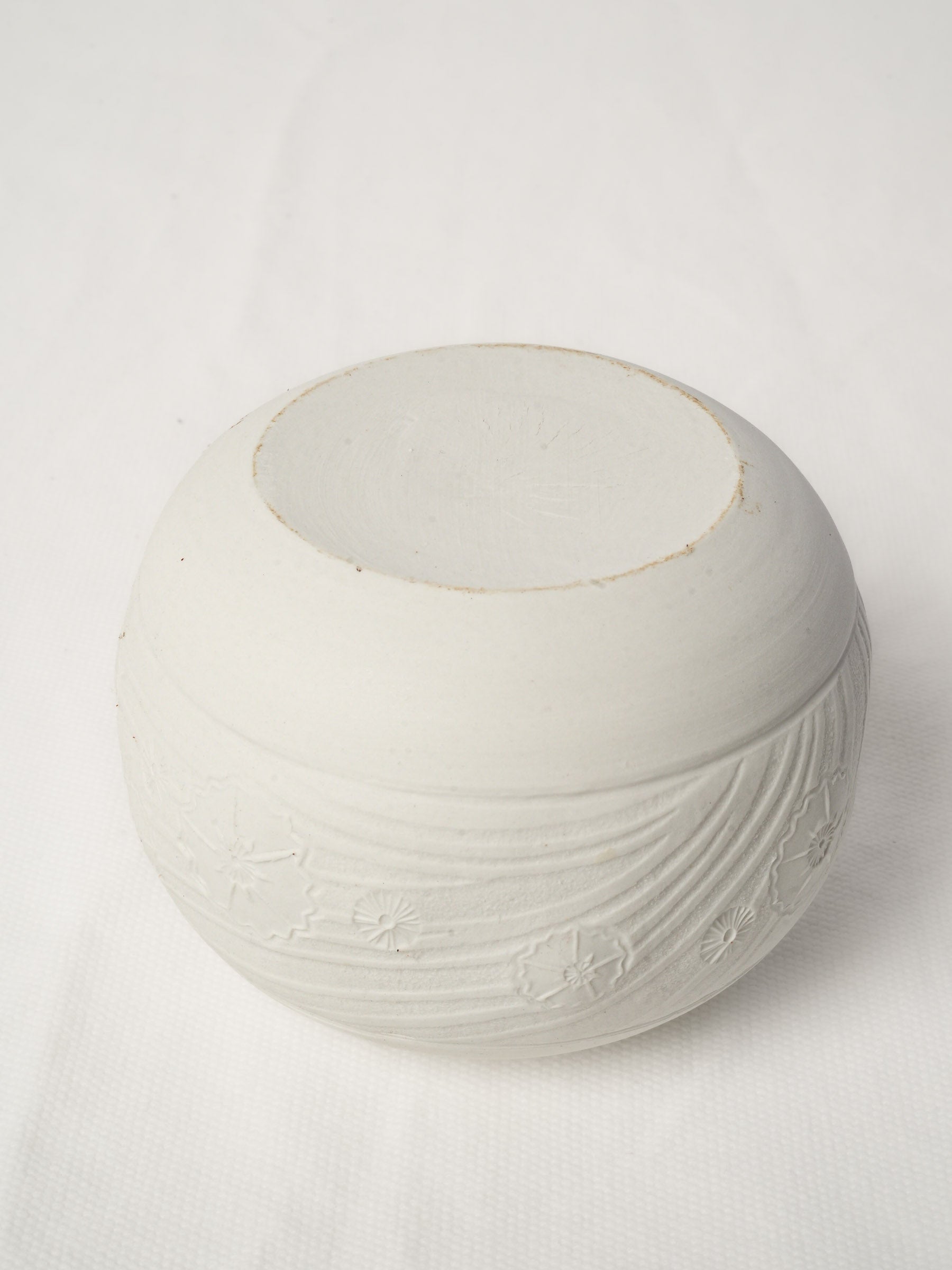 Pair of delicate porcelain candle holders by Atelier-A - 4¾"