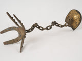 Retro chain-linked table ashtray piece