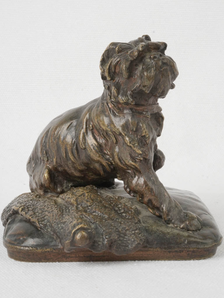 Graceful antique collectible terrier piece  