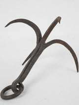 Weathered rustic kitchen pot hook