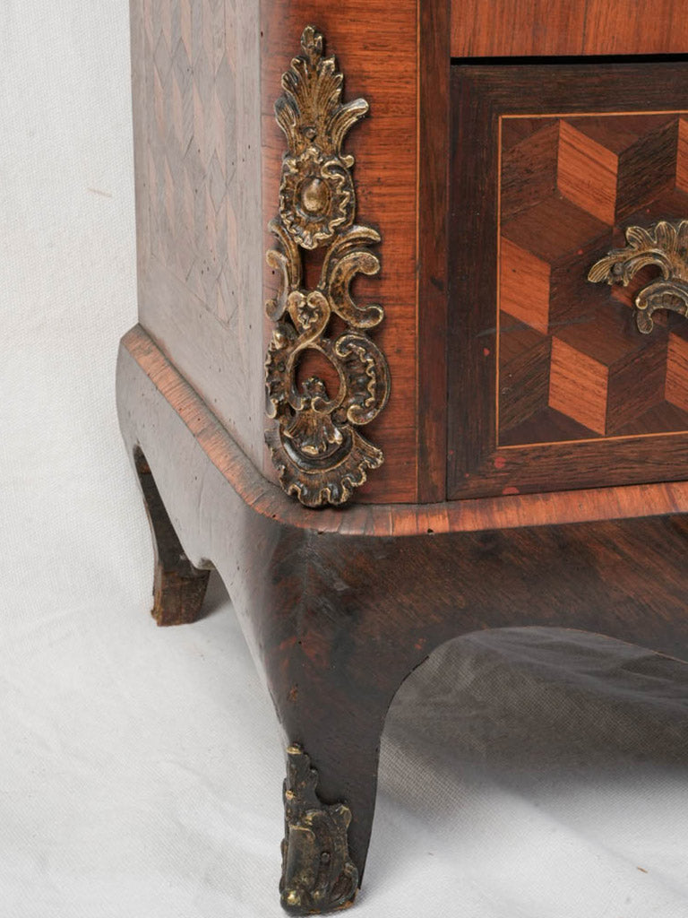 Historic cube-like pattern furniture  