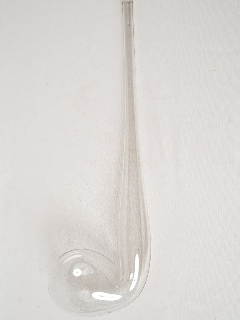Vintage hand-blown glass chemistry retort