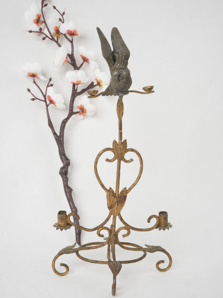 Elegant detailed candlestick centerpiece