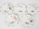 10 dessert plates w/ pretty flowers - Haviland Limoges 7"