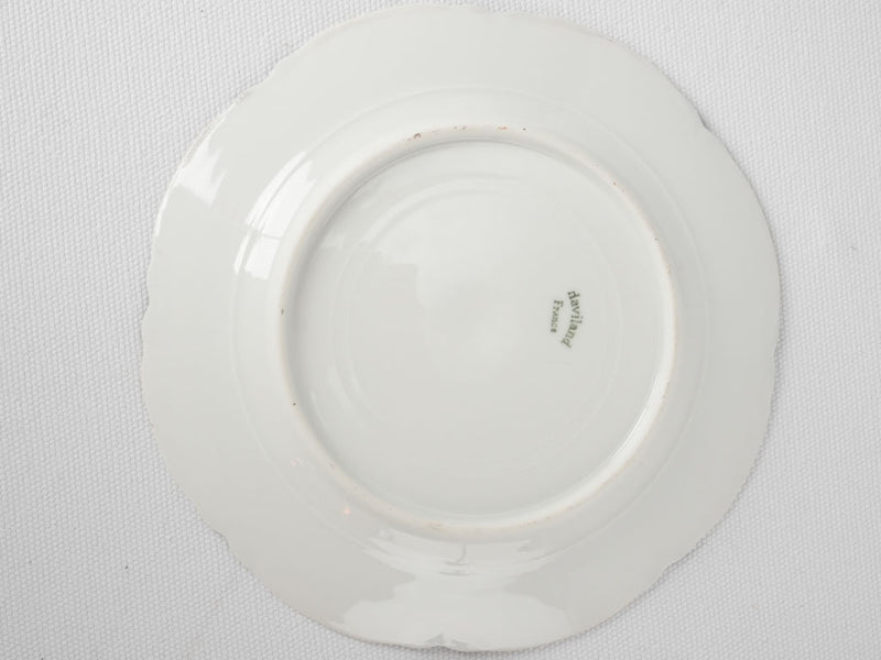 10 dessert plates w/ pretty flowers - Haviland Limoges 7"