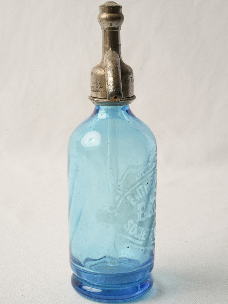 Hand-blown glass siphon  