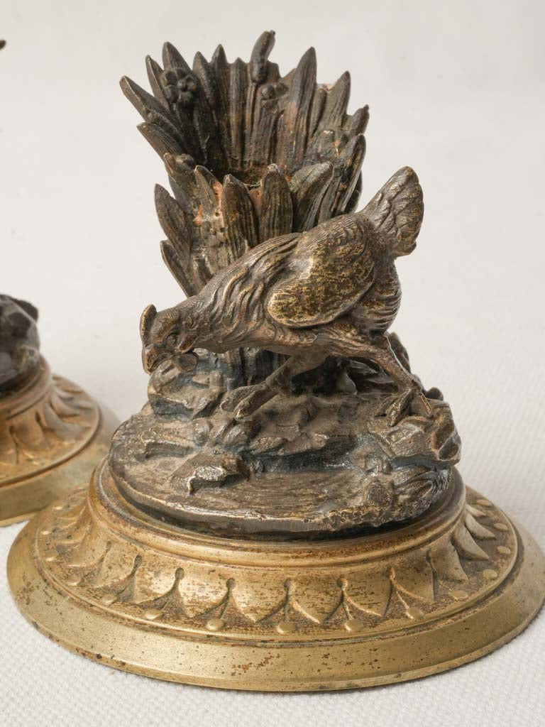 Vintage gilt bronze candlesticks