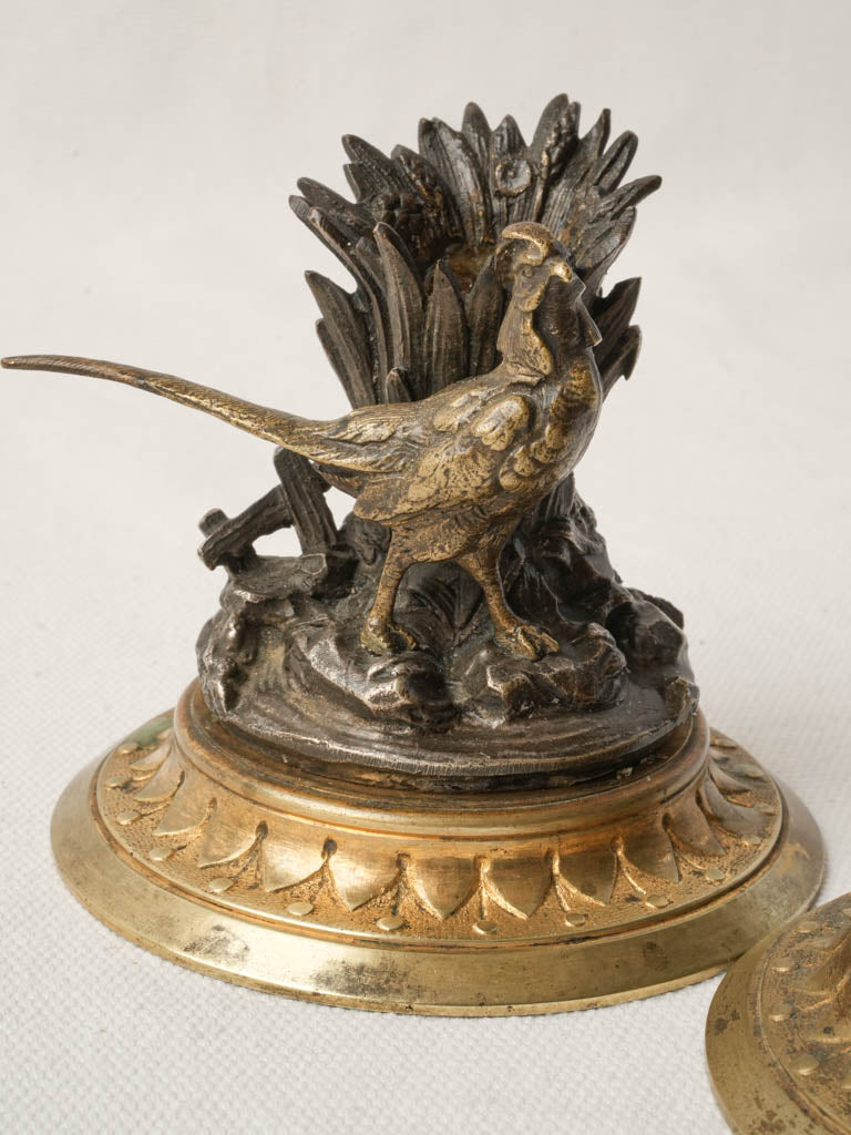 Rustic elegant animalier candlesticks
