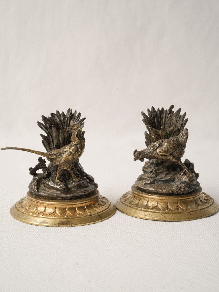 Ornate French foliate candlesticks