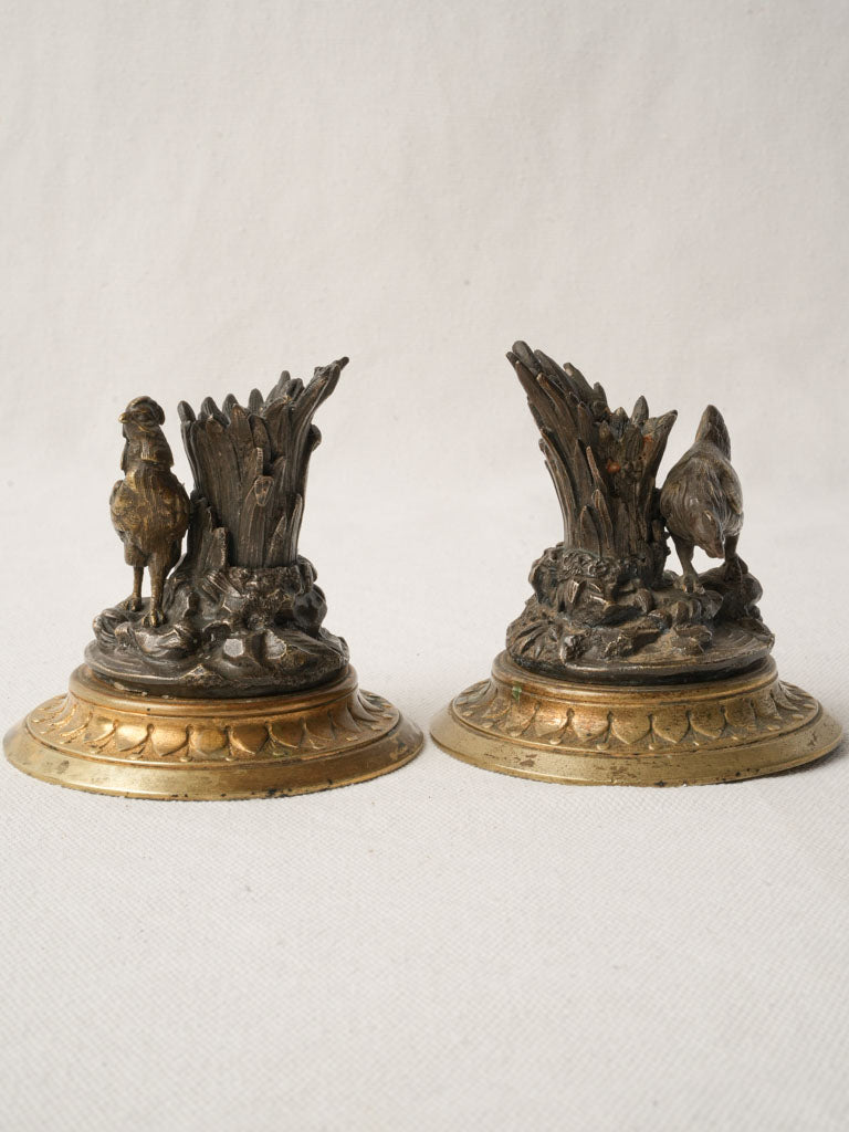 Charming French bird candlesticks