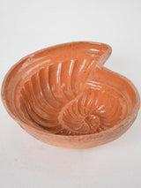Antique French snail cake mold 7½"