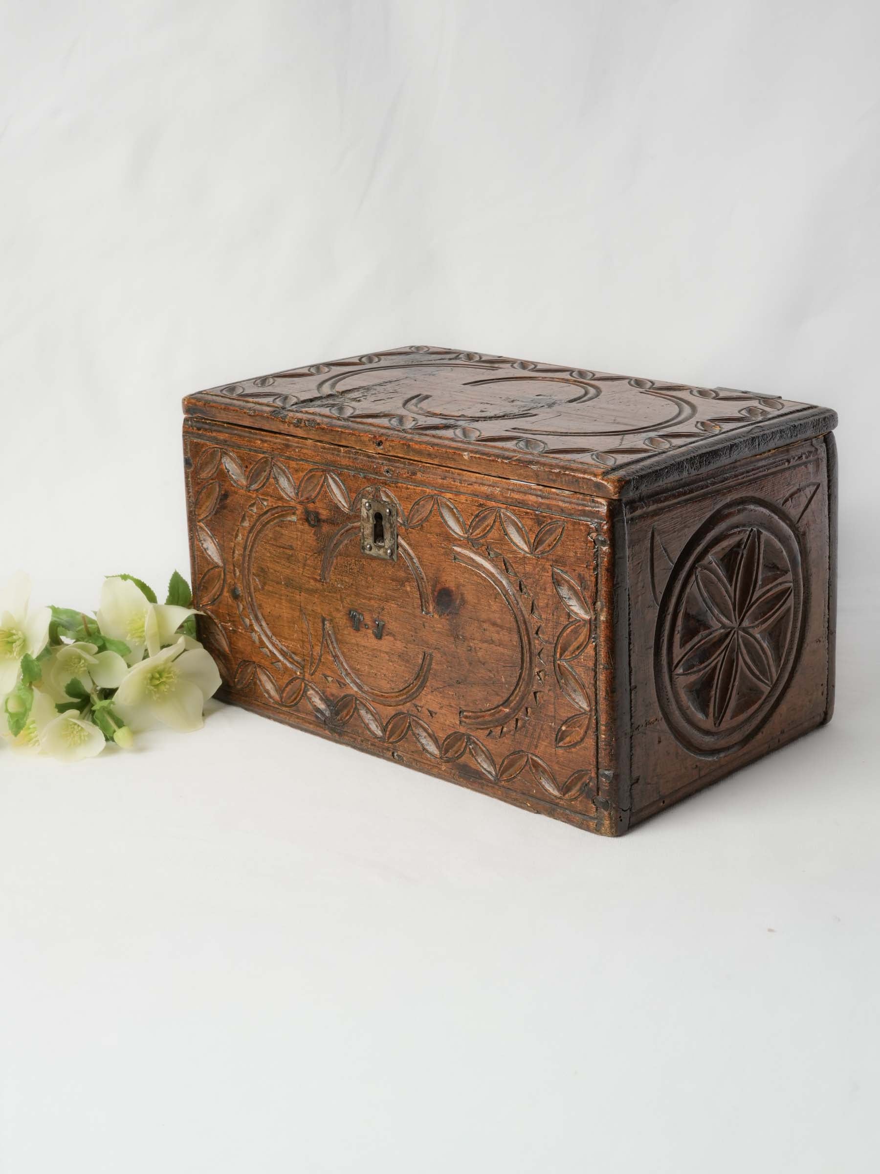 Charming antique marriage box  