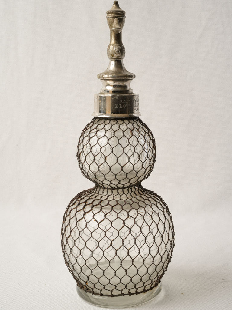 Clear protective iron wire soda siphon  
