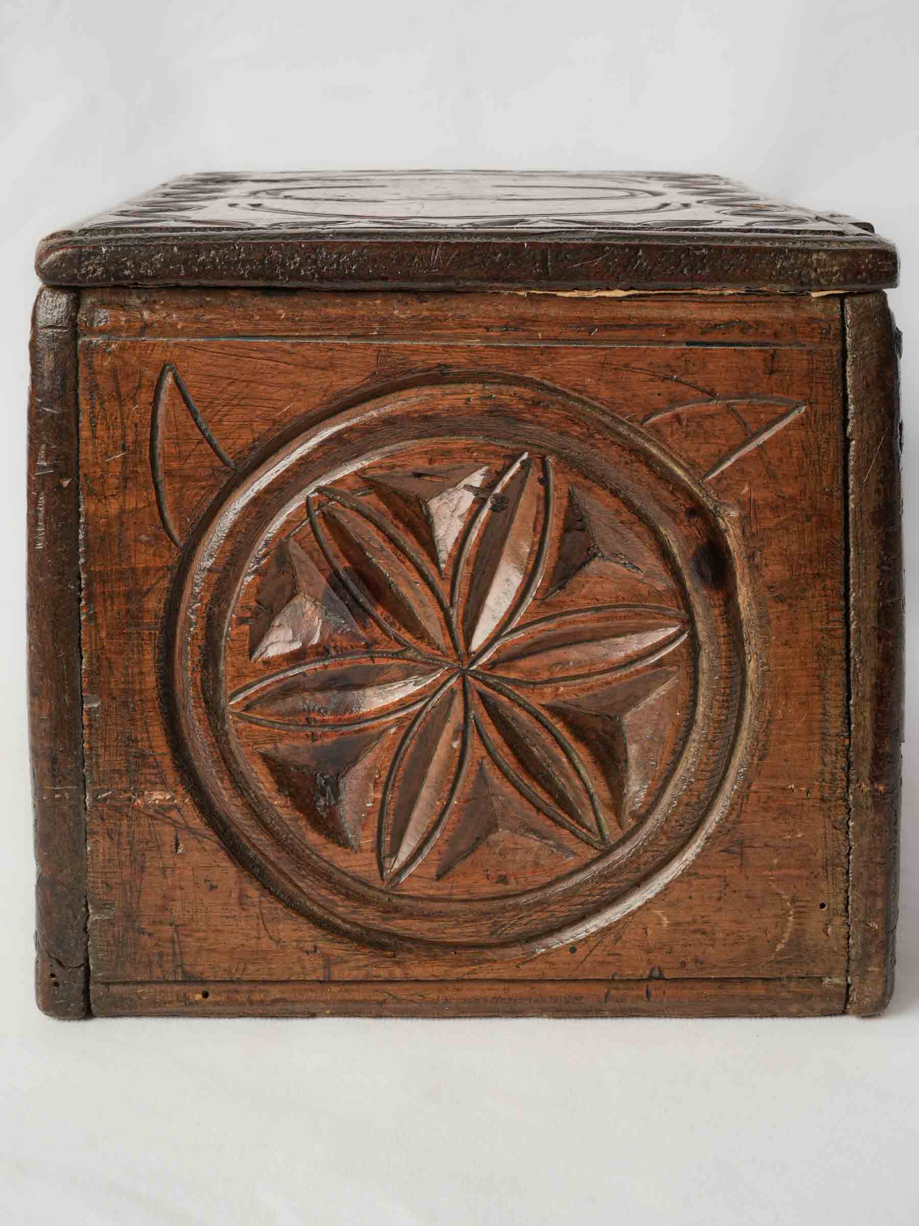 Decorative hand-carved keepsake box  