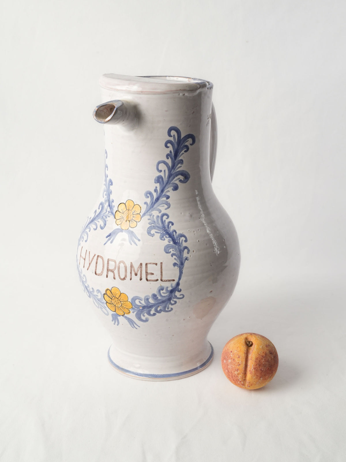 Tall Artisanal Mead Pitcher Inspired by Antique Apothecary Vessels - 16¼"