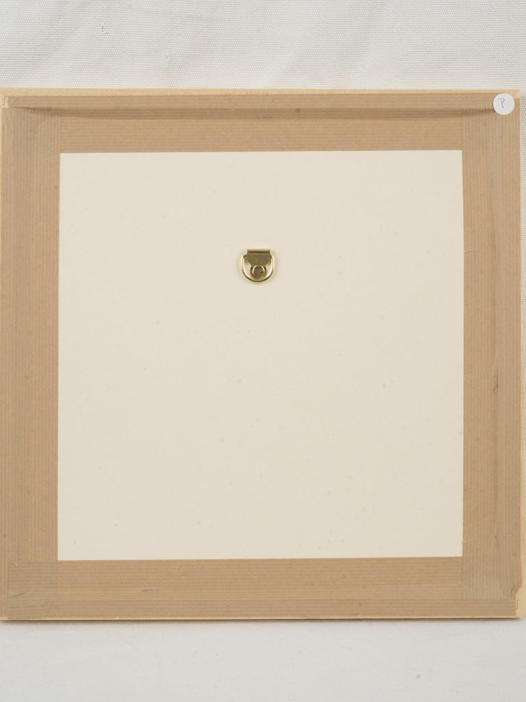 Small Contemporary Painting By Karibou - Les Chats du Bord de Mer - Cats By The Seashore - 14¼" x 14¼"